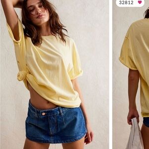 We the Free Nina Tee Mellow Yellow